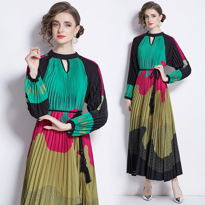 Pleated_Tassel_Belt_Dress_Women_Bell_Sleeve_2-1.jpg