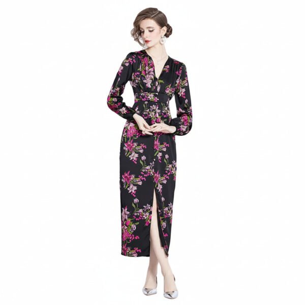 Romantic Print Dress Spring Women Casual Style